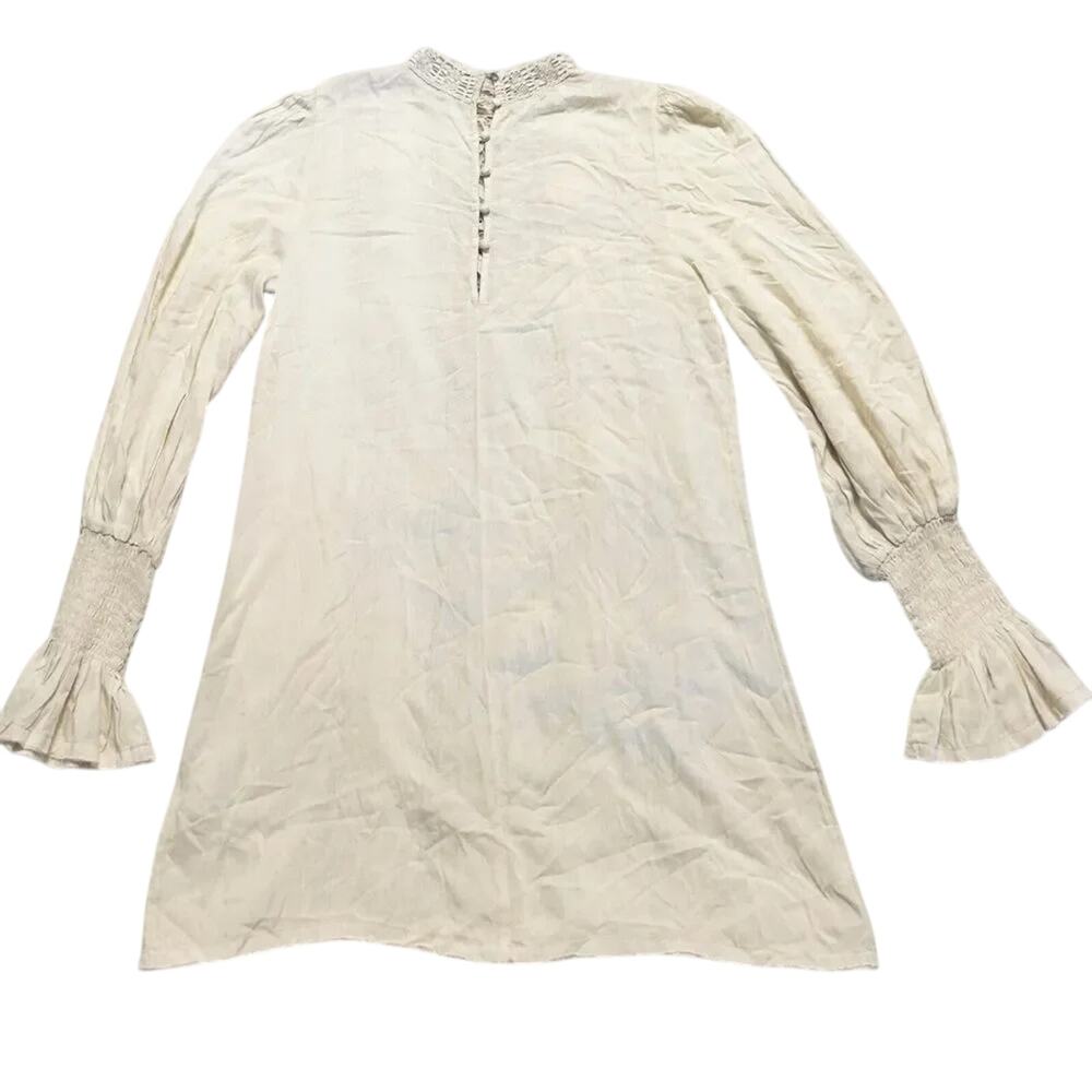 FREE PEOPLE ONE Ivory Vienna Crochet Mini Dress Size S, New w/o Tag MSRP $248 - Picture 10 of 15